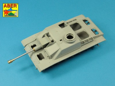 Aber 35 L-060N German StuK.40 L/48 7,5 cm Barrel with late muzzle brake for Sturmgeschutz/StuG.III, Ausf.G late &amp; Sturmgeschutz/StuG.IV early version (designed to be used with Dragon and Tamiya kits) 1/35