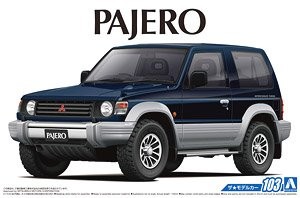 Aoshima 056974 Mitsubishi V24WG Pajero Matel Top Wide XR-II `91 1/24
