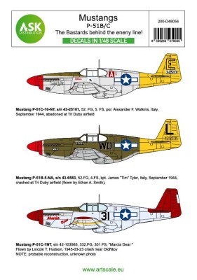 Art Scale 200-D48056 North-American P-51B Mustang 1/48