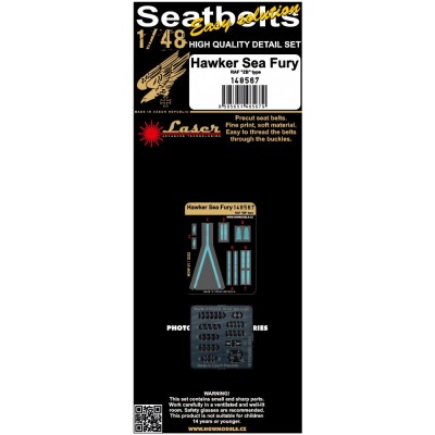 HGW 148567 Seatbelts Hawker Sea Fury (laser) 1/48