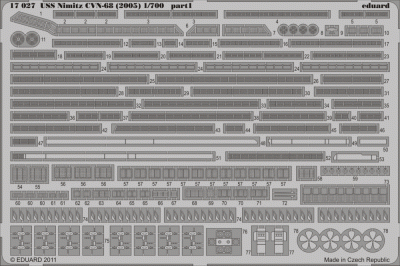 Eduard 17027 USS Nimitz CVN-68 (2005) 1/700