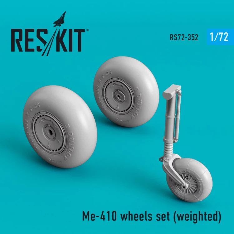 Reskit 72352 Me-410 wheels set (weighted) 1/72