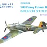 Quinta studio QD48534 Fairey Fulmar Mk.II (Trumpeter) 3D Декаль интерьера кабины 1/48