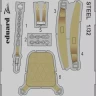 Eduard 33374 MC.205 Veltro seatbelts STEEL (ITAL) 1/32