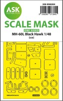 Art Scale 200-M48284 Sikorsky MH-60L Black Hawk one-sided painting mask 1/48