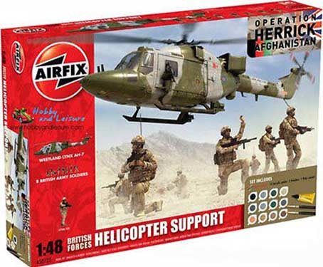 Airfix 50122 Вертолет Lynx + Вертолетный Десант 1/48