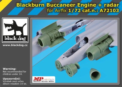 Blackdog A72103 Blackburn Buccaneer engine+radar (AIRFIX) 1/72