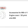 FLY A0006 MB-411 Engine cover (FLY) 1/72
