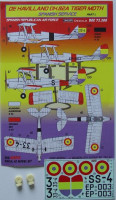 Kora Model DEC72300 DH.82A Tiger Moth Spanish Service Pt.1 декали декали 1/72
