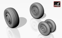 Armory ARAW32001 Mikoyan MiG-23S, MiG-23SM, MiG-23SMS, MiG-23SMF, MiG-23SU, MiG-23SUB wheels 1/32