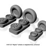 Armory ARAW48314 Lockheed-Martin F-22A Raptor wheels with weighted tyres 1/48