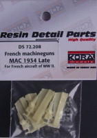 Kora Model DS72208 French machineguns MAC 1934 Late (4 pcs.) 1/72