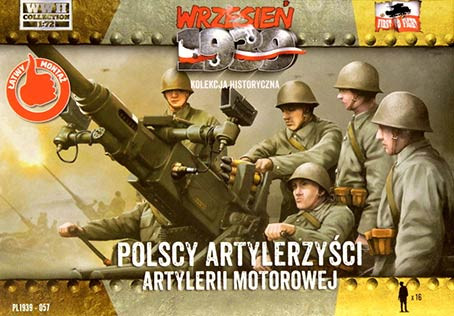 First To Fight FTF-057 Polish Motorized Artillery 1939 (16 figures) 1/72