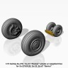 Armory ARAW72034 Sukhoi Su-27K / Su-33 wheels with weighted tires/tyres, front mudguard - Su-27K/KUB, Su-33, Su-47 "Berkut" 1/72