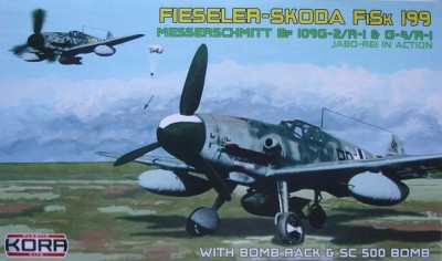 Kora Model KPK72018 FiSk 199 w/ SC500 &amp; bomb rack (plastic kit) 1/72
