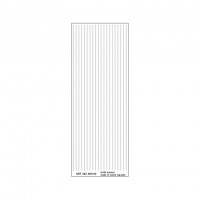 HGW 481012S Rivets - double line SILVER (360 cm, 1/2 A5) 1/48