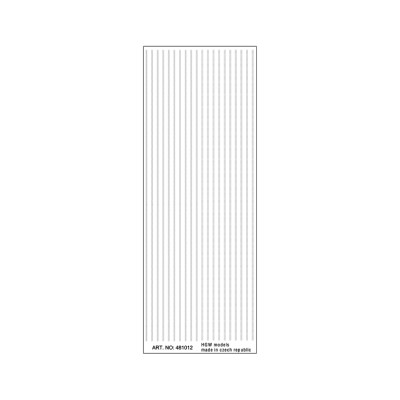 HGW 481012S Rivets - double line SILVER (360 cm, 1/2 A5) 1/48