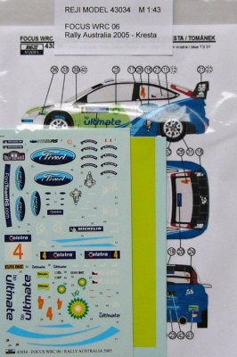 Reji Model 43034 Focus WRC 06 Rally Australia 2005 (Kresta) 1/43