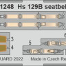 Eduard FE1248 Hs 129B seatbelts STEEL (H.2000/HAS) 1/48