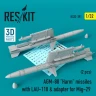Reskit RS32-391 AGM-88 'Harm' missiles w/ LAU-118 & adapter 1/32