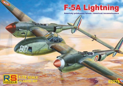 Rs Model 92278 F-5A Lightning (4x camo) 1/72