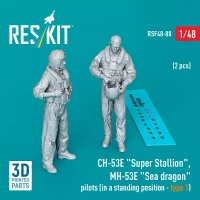 Reskit F48080 CH-53E 'Super Stallion', MH-53E pilots (2x) 1/48