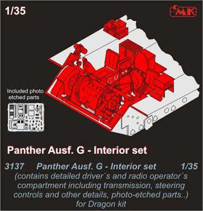 CMK 3137 Panther Ausf. G Drivers set for Drag. kit 1/35