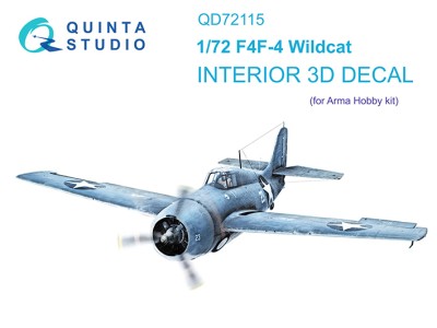 Quinta studio QD72115 F4F-4 Wildcat (Arma Hobby) 1/72