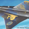 Hasegawa BP3 J-35F Draken Sweden Air force 1/72