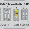 Eduard FE931 F-16C/N seatbelts STEEL 1/48