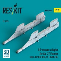 Reskit 32604 US weapon adapter for Su-27 Flanker (2 pcs.) 1/32