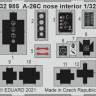 Eduard 32985 A-26C nose interior (HOBBY BOSS) SET 1:32