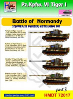 Hm Decals HMDT72017 1/72 Decals Pz.Kpfw.VI Tiger I Battle Normandy 3
