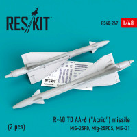 Reskit RS48-0247 R-40 TD AA-6 ("Acrid") missile (2 pcs.) 1/48