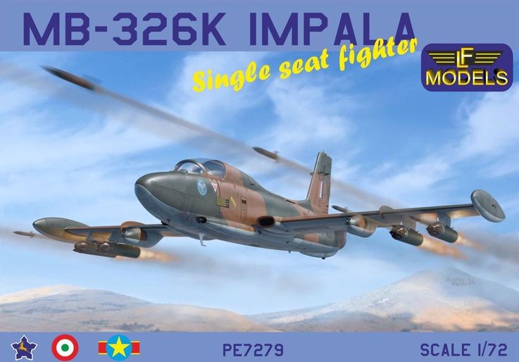 Lf Model P7279 MB-326K Impala Single Seat Fighter (3x camo) 1/72