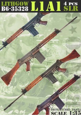 Bravo6 35328 Самозарядная винтовка Lithgow L1A1 SLR (4 шт) 1:35