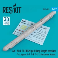 Reskit RSK72-419 AN / ALQ-101 ECM pod long 1/72
