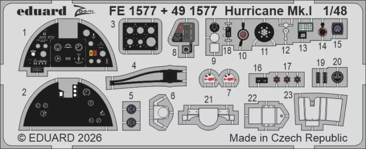 Eduard FE1577 Hurricane Mk.I (ARMA H.) 1/48
