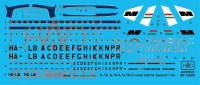 HAD DW144001 Decal Tu-134/134A/134A-3 MALEV (dry-water) 1/144