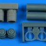 Aires 7396 F-5A Freedom Fighter exh.nozzles (ITAL/REV) 1/72