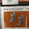 Eduard 624009 BRASSIN Bf 109G-5/6 rudder pedals (AIRF) 1/24