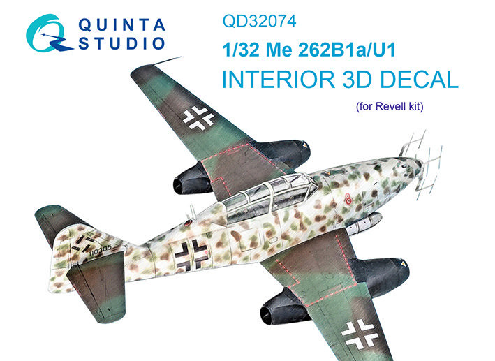 Quinta studio QD32074 Me 262B1a/U-1 (Revell) 1/32