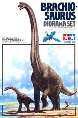 Tamiya 60106 Диорама &quot;Брахиозаурус с детенышем&quot; 1/35