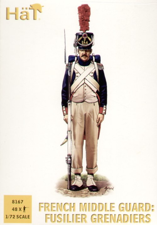 HAT 8167 Napoleonic French Middle Guard x 48 1/72