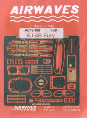 Airwaves (etched) AEC48108 North-American FJ-4B Fury 1/48