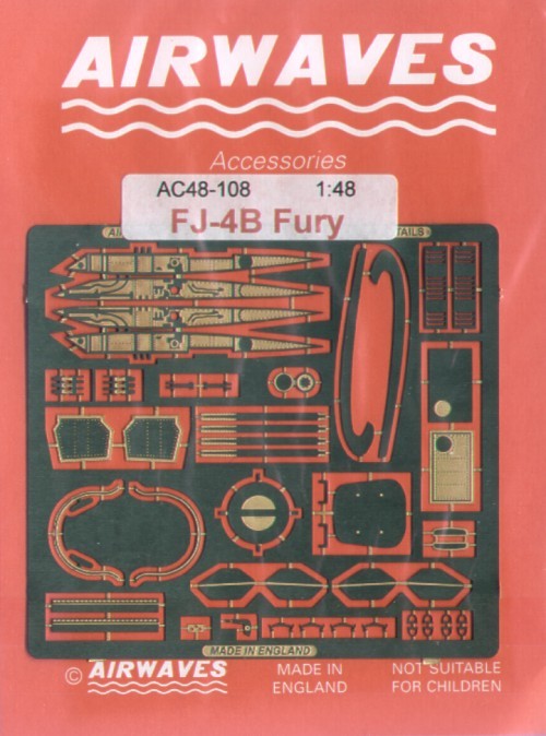 Airwaves (etched) AEC48108 North-American FJ-4B Fury 1/48
