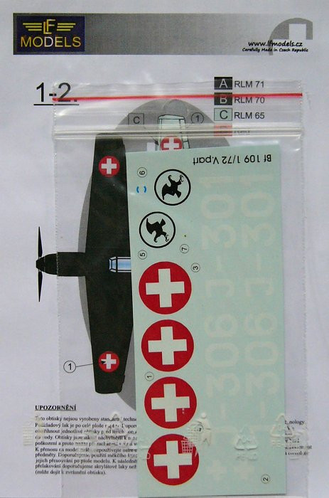 LF Model C4824 Decals Bf 109 over Swiss Part V. (HAS/TAM) 1/48