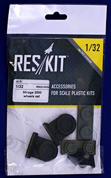 Reskit RS32-0034 Mirage 2000 wheels (KITTYH) 1/32