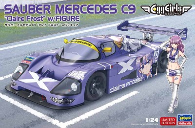 Hasegawa 52742 Гоночный автомобиль Sauber Mercedes C9 “Claire Frost” с фигуркой (Limited Edition) 1/24