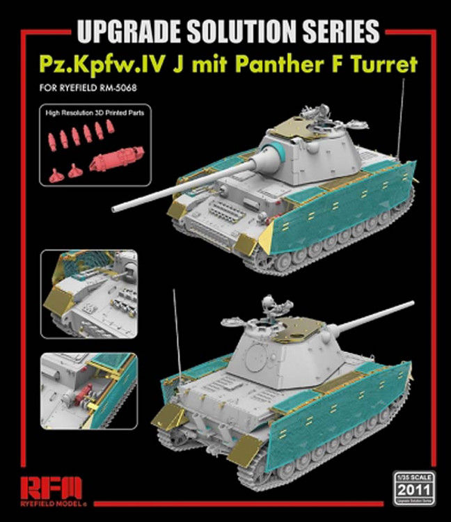 RFM Model RM-2011 Upgrade set for 5068 Pz.Kpfw.IV J mit Panther F Turret 1/35